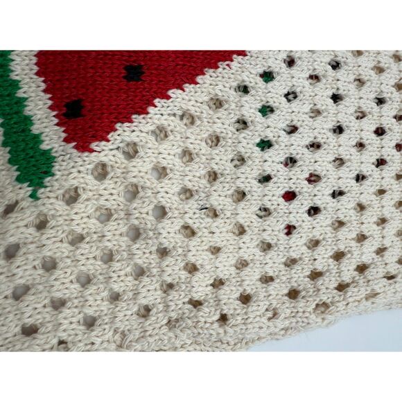 💜Hobo Crochet watermelon Knit Shoulder Tote Bag 22.5"X 14" - Picture 3 of 5